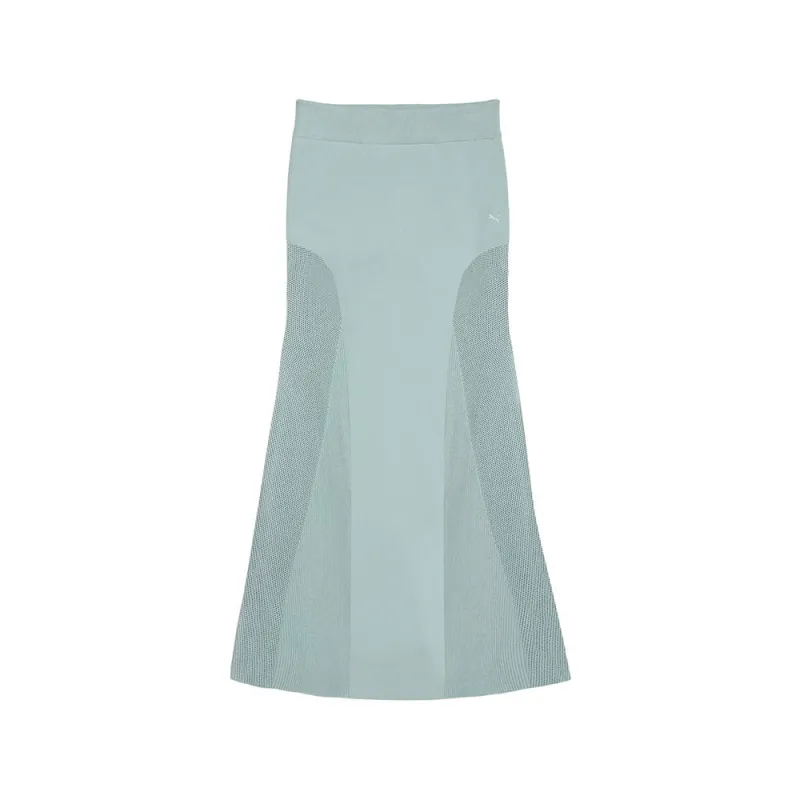 Yona Long Ribbed Skirt sold by Shoebacca