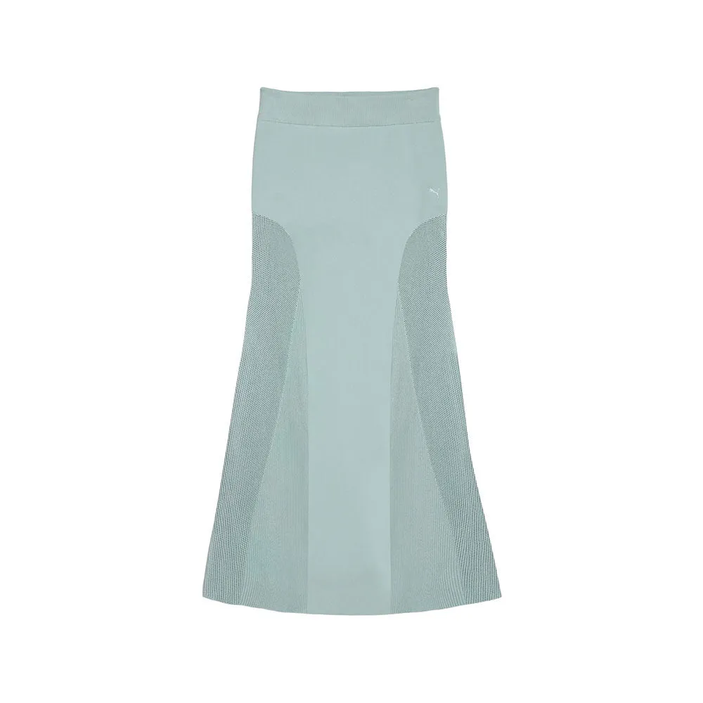 Yona Long Ribbed Skirt sold by Shoebacca