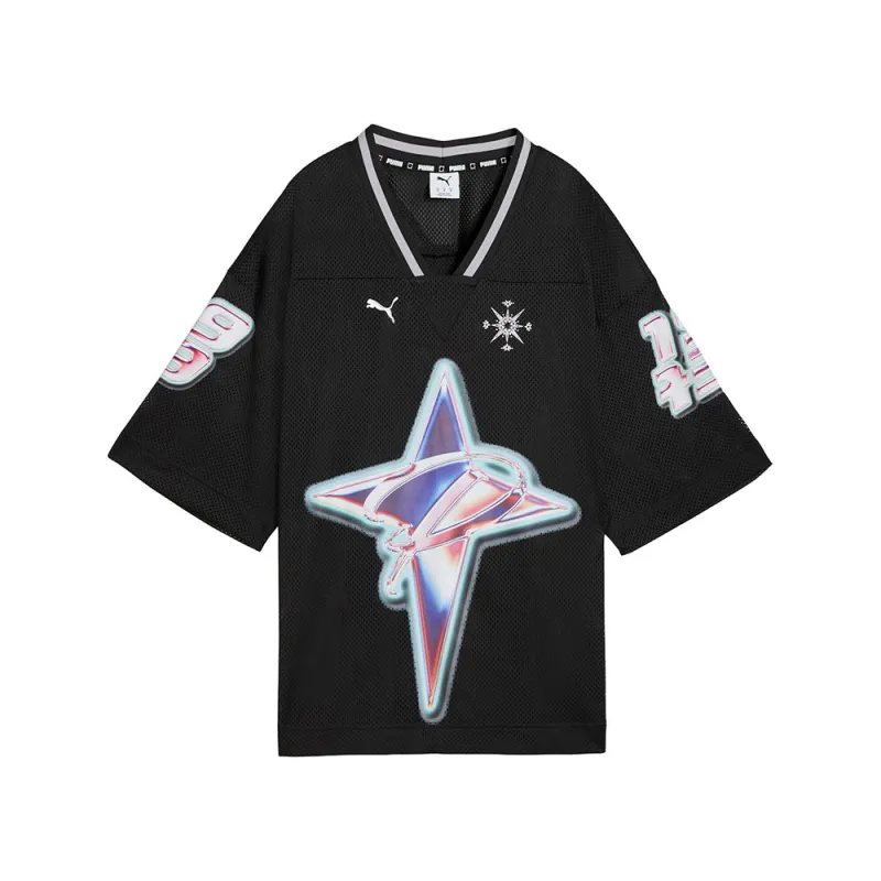 Shooting Stars V Neck Short Sleeve Jersey sold by Shoebacca