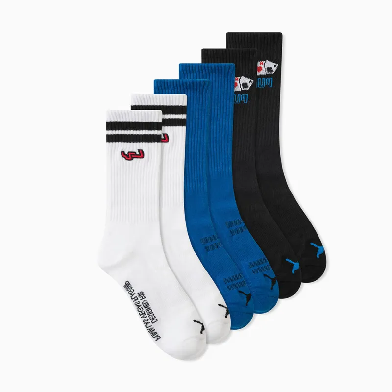 3-Pack 1/2 Terry Crew Socks made by Puma