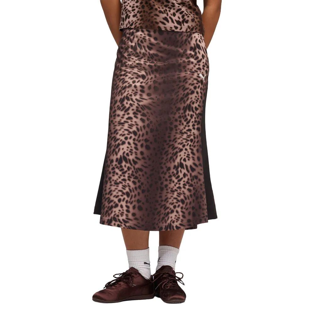T7 Leo Luxe Aop Midi Skirt sold by Shoebacca product image thumbnail 3