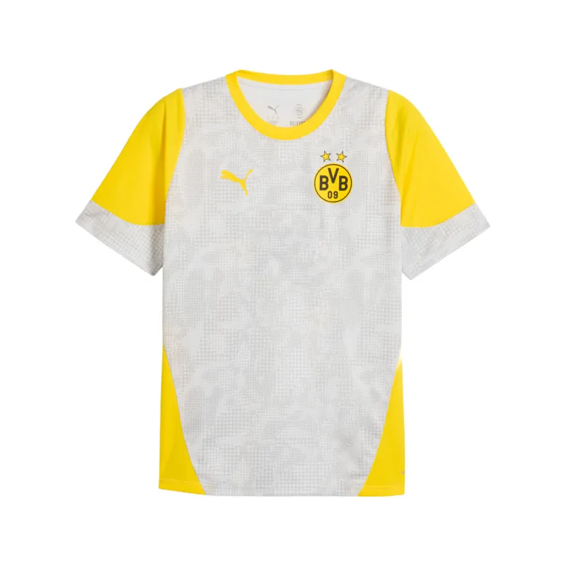 Borussia Dortmund Training Short Sleeve Soccer Jersey made by Puma
