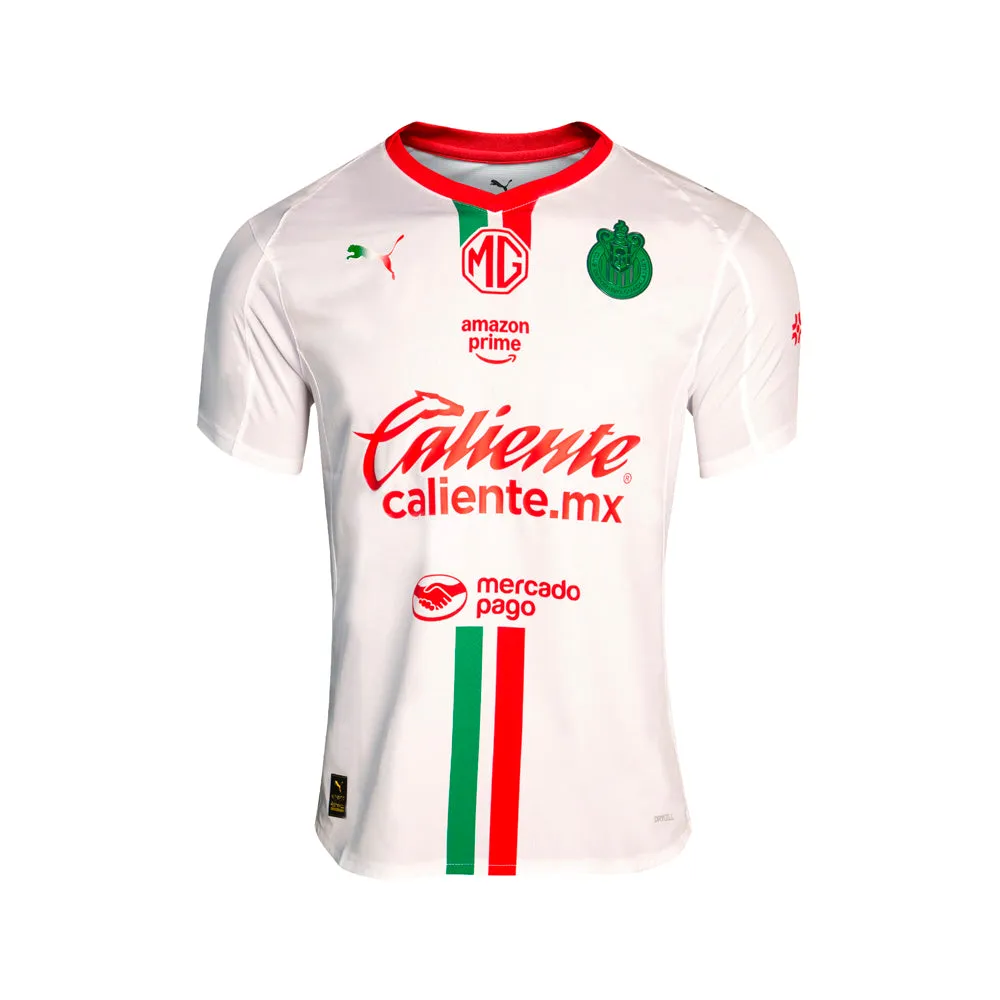 Chivas Crew Neck Short Sleeve Away Soccer Jersey Promo 25-26 sold by Shoebacca