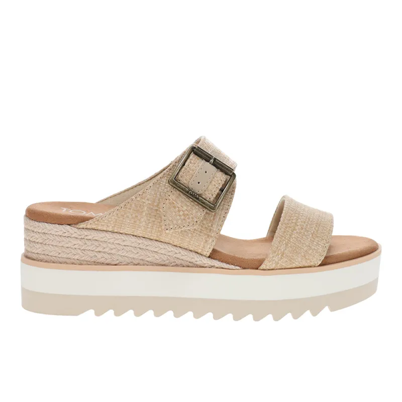 Diana Mule Platform Wedge Espadrille Sandals made by Toms