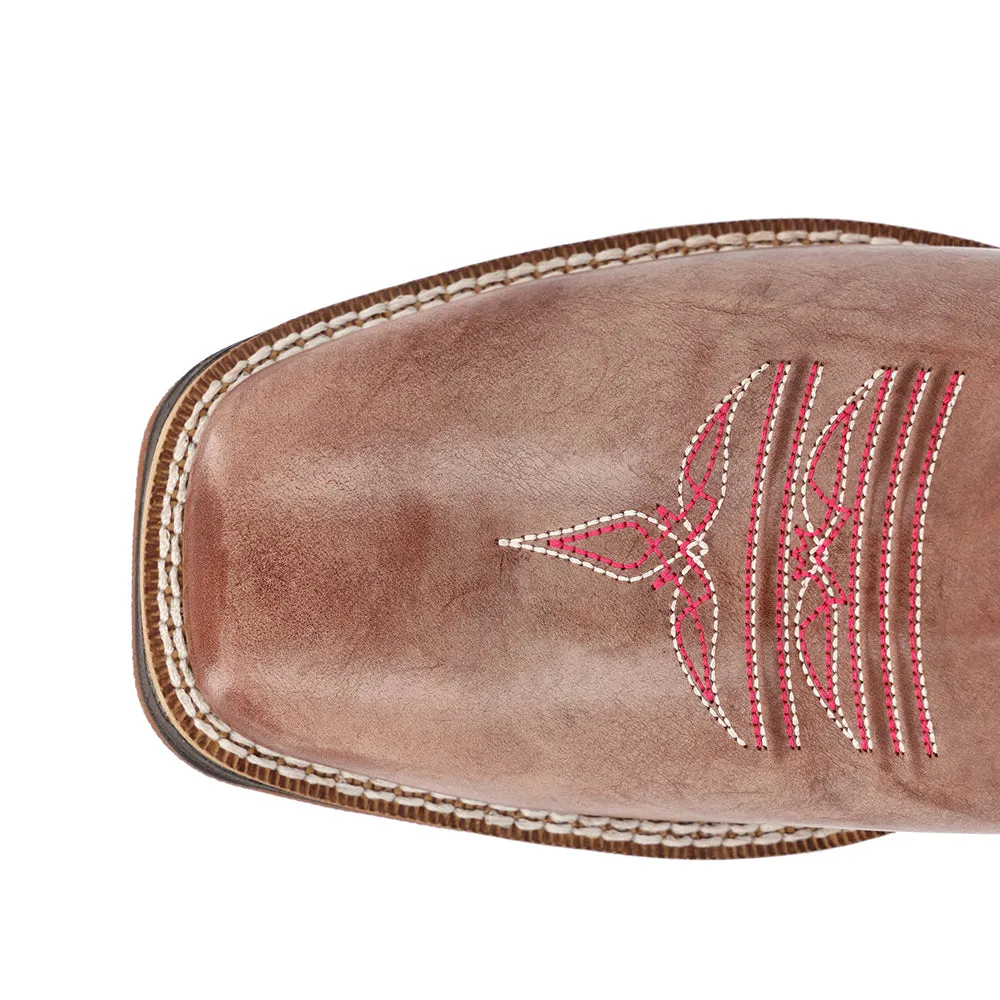 Lady Rebel Ultra-Lite Embroidered Square Toe Pull On Cowboy Boots sold by Shoebacca product image thumbnail 4