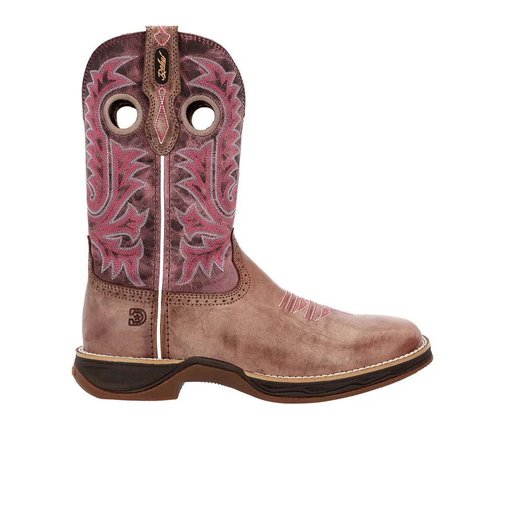 Lady Rebel Ultra-Lite Embroidered Square Toe Pull On Cowboy Boots sold by Shoebacca