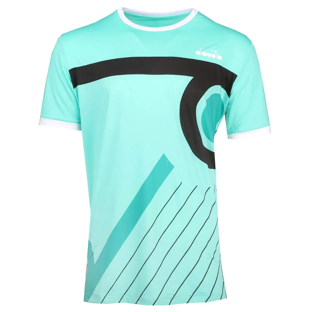 Clay Tennis Graphic Crew Neck Short Sleeve Athletic T-Shirt sold by Shoebacca