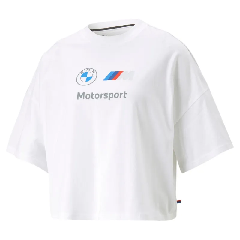 BMW M Motorsport Statement Cropped Crew Neck Short Sleeve T-Shirt made by Puma