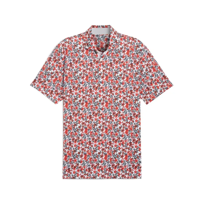 MATTR Lillie Graphic Short Sleeve Polo Shirt made by Puma