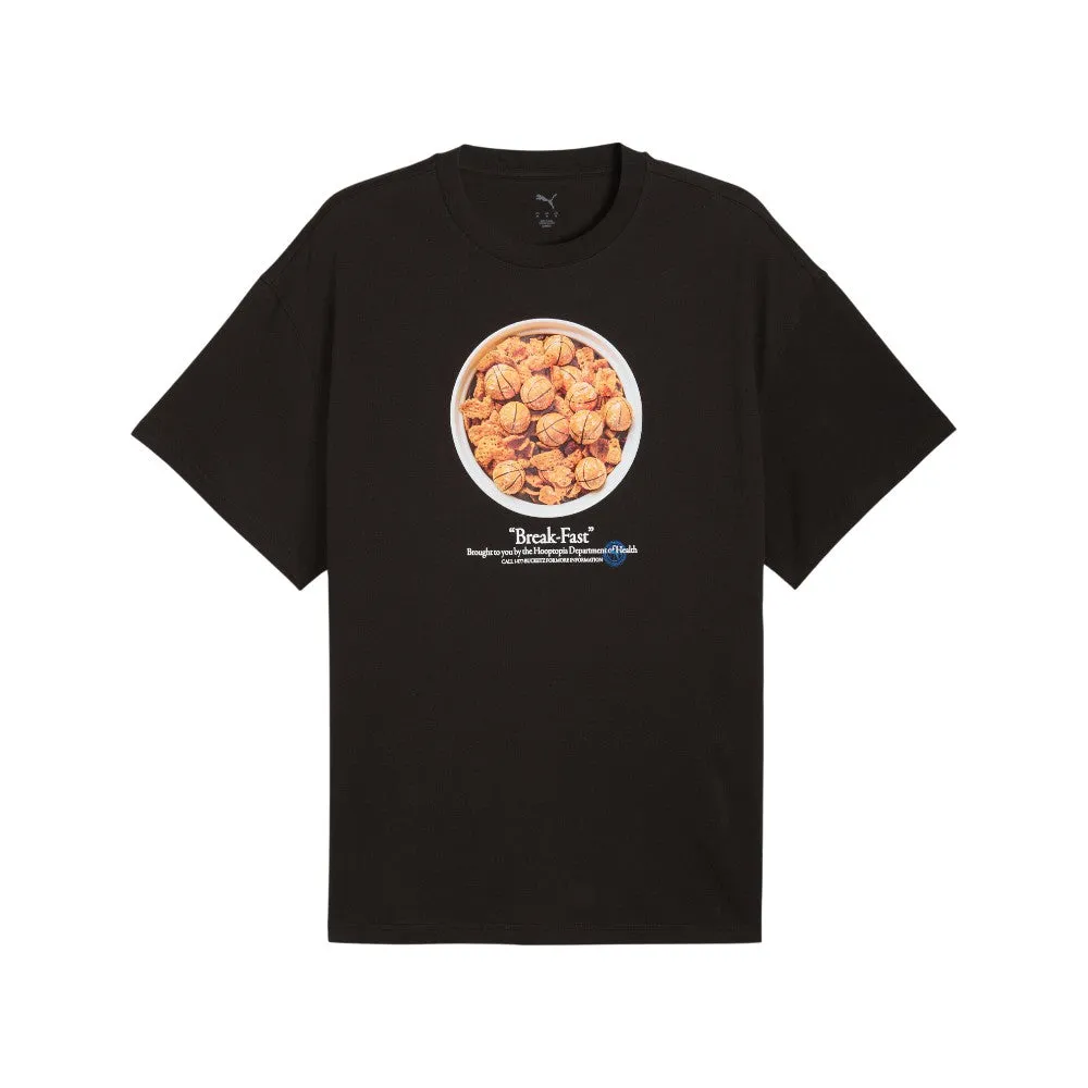 Hooptopia Break Fast Graphic Crew Neck Short Sleeve T-Shirt sold by Shoebacca