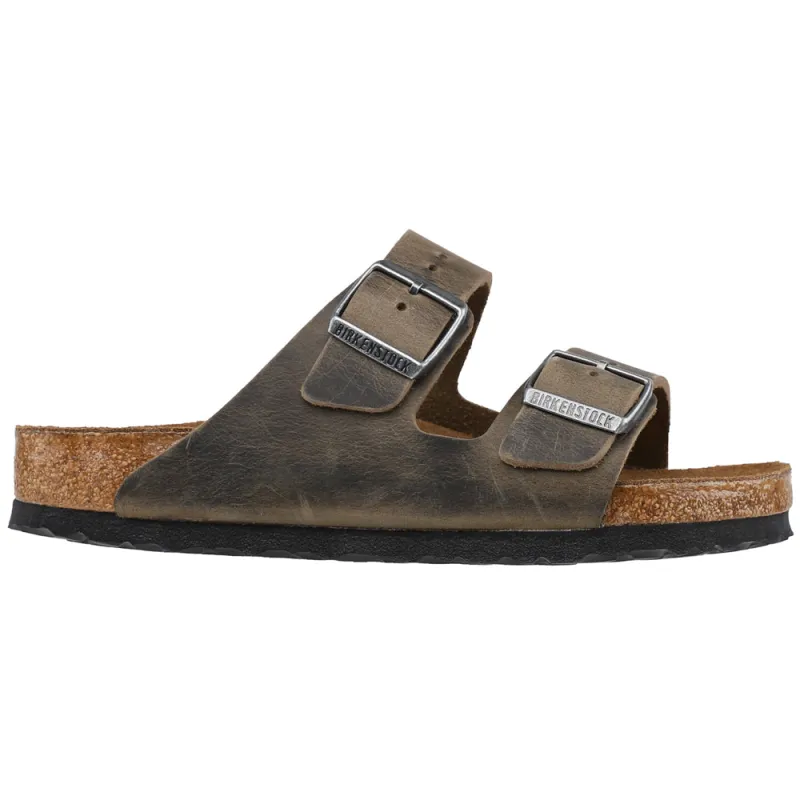 Arizona Soft Footbed Oiled Leather Sandals made by Birkenstock