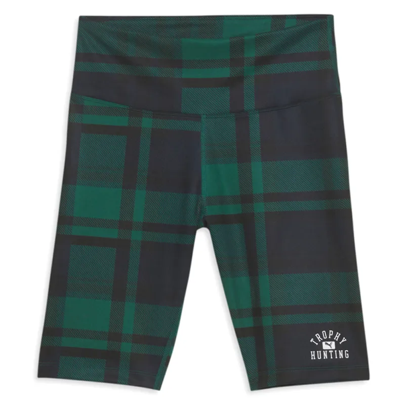 PUMA X TROPHY HUNTING Plaid High Waisted Biker Shorts made by Puma