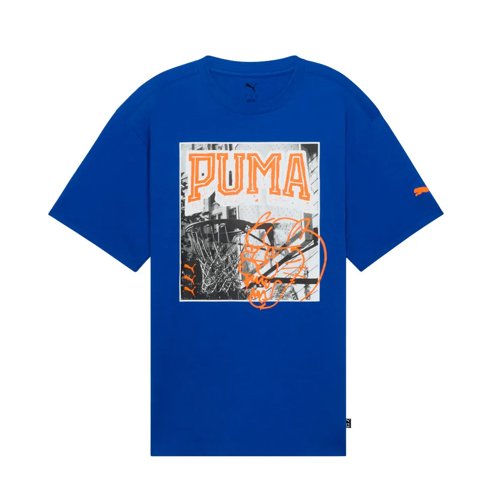 PUMA HOOPS X ENERGY Crew Neck Short Sleeve T-Shirt sold by Shoebacca
