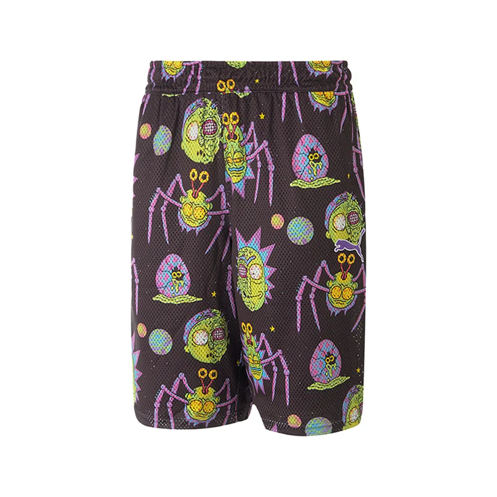 PUMA X RICK AND MORTY Graphic Athletic Shorts sold by Shoebacca