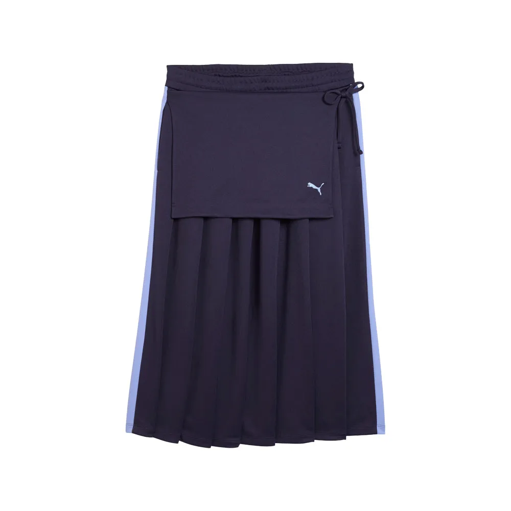 T7 Midi Pleated Skirt sold by Shoebacca