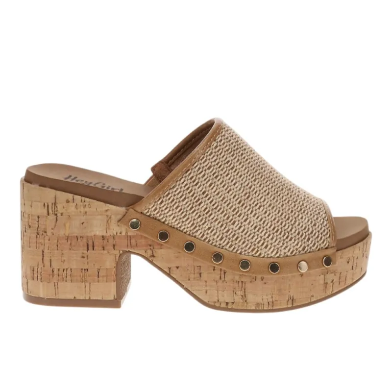 May I Help You Block Heel Sandals made by Corkys