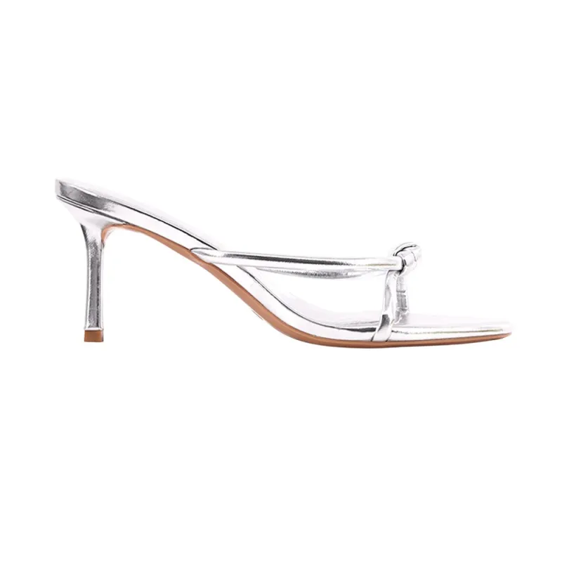 Heidi Heel Metallic Evening Sandals made by ShuShop