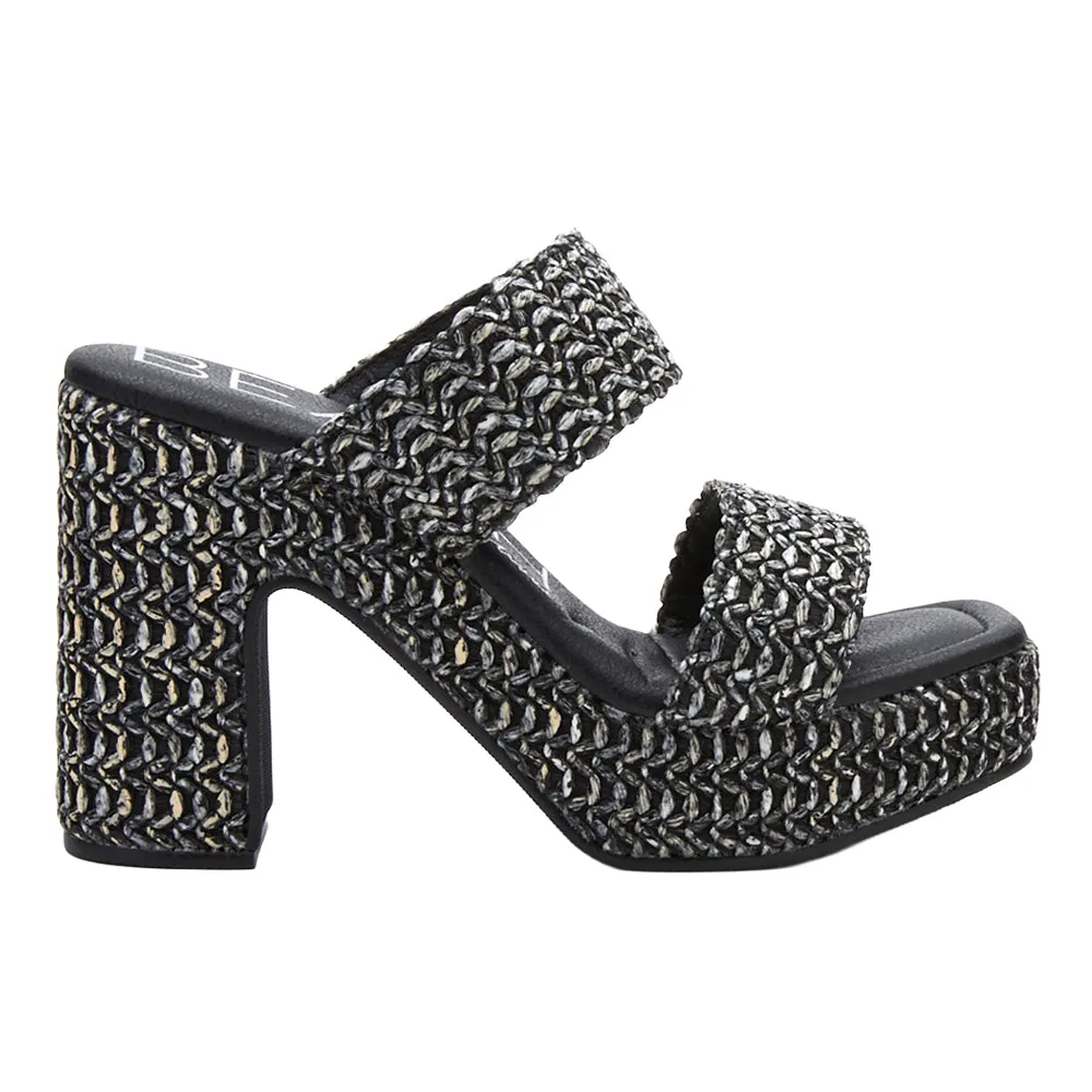 Gem Platform Block Heel Sandals sold by Shoebacca