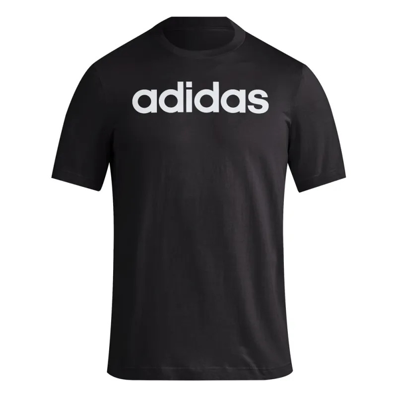 Essentials Single Jersey Linear Crew Neck Short Sleeve T-Shirt made by Adidas