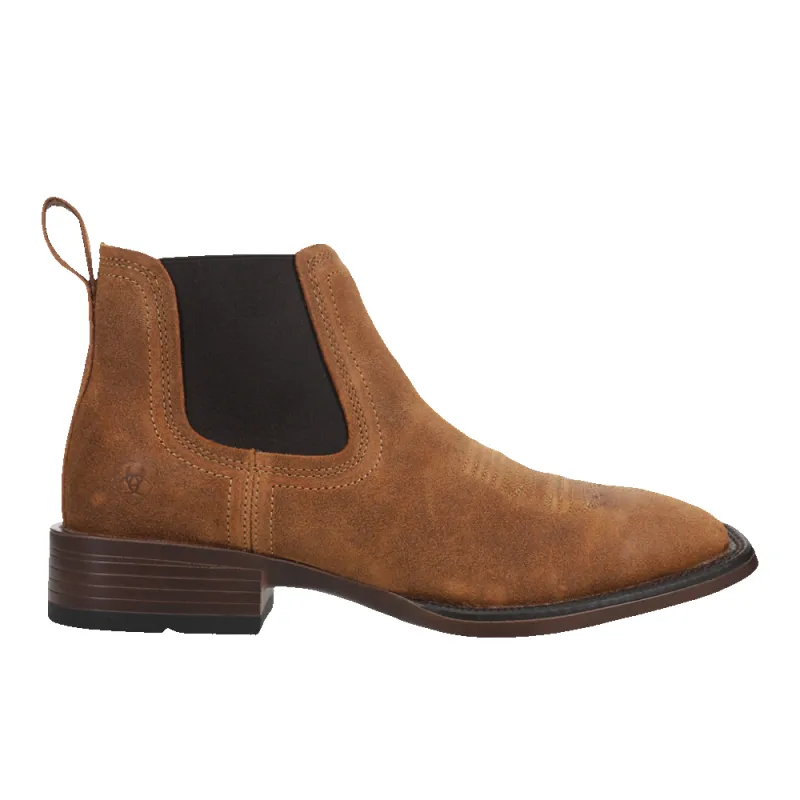Booker Ultra Embroidered Square Toe Chelsea Boots made by Ariat