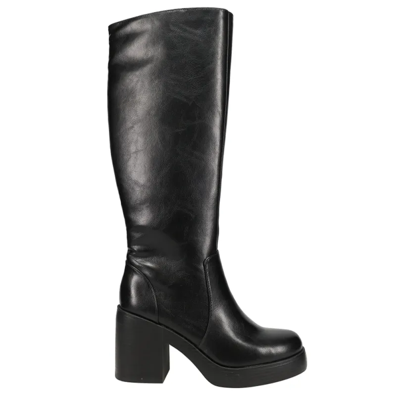 Go Girl Smooth Round Toe Zippered Platform Boots made by Dirty Laundry