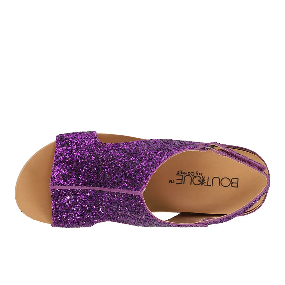 Carley Glitter Studded Slingback Wedge Sandals sold by Shoebacca product image thumbnail 4