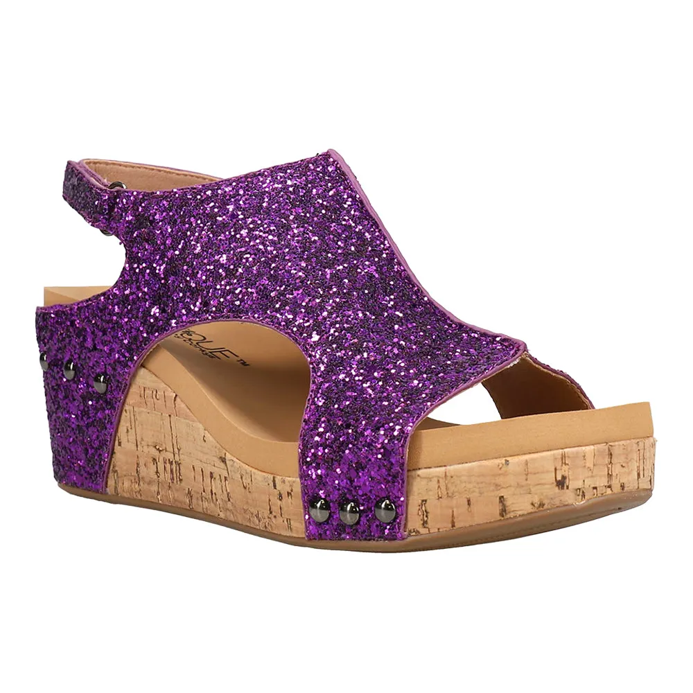 Carley Glitter Studded Slingback Wedge Sandals sold by Shoebacca product image thumbnail 2