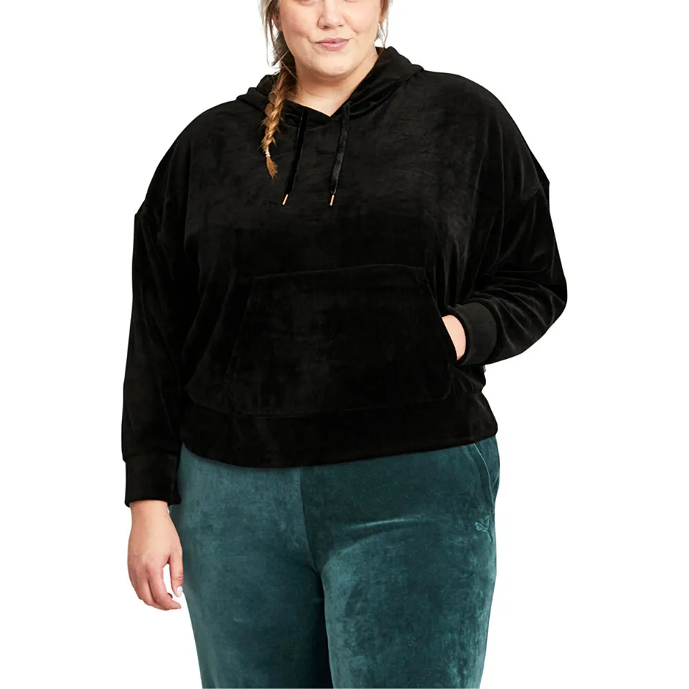 Her Velour Hoodie (Plus) sold by Shoebacca