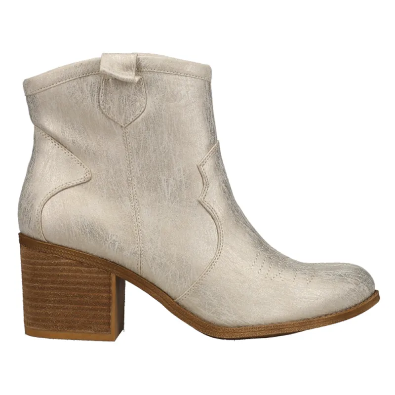 Unite Metallic Round Toe Cowboy Booties made by Dirty Laundry