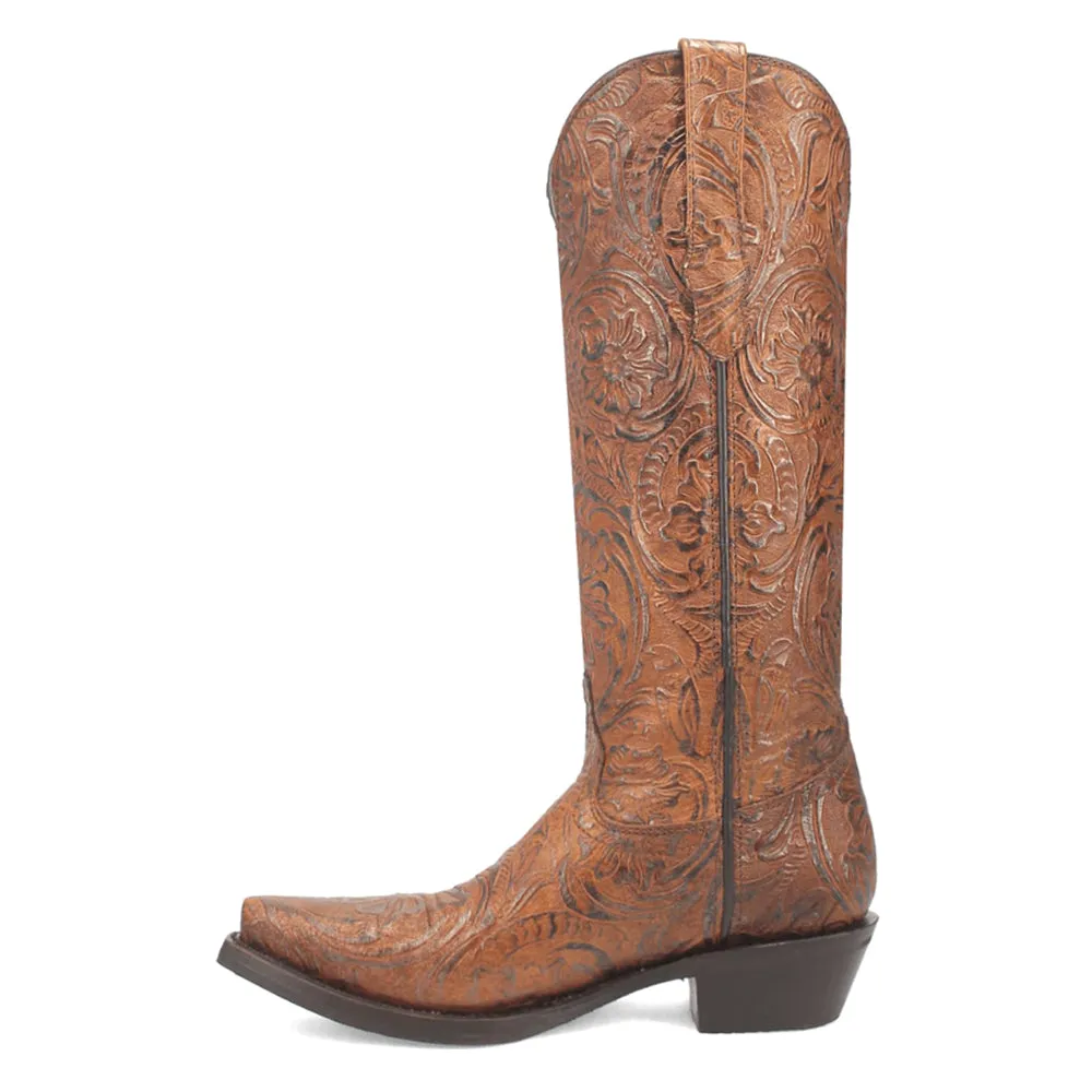 Bellona Embossed Snip Toe Pull On Cowboy Boots sold by Shoebacca product image thumbnail 3