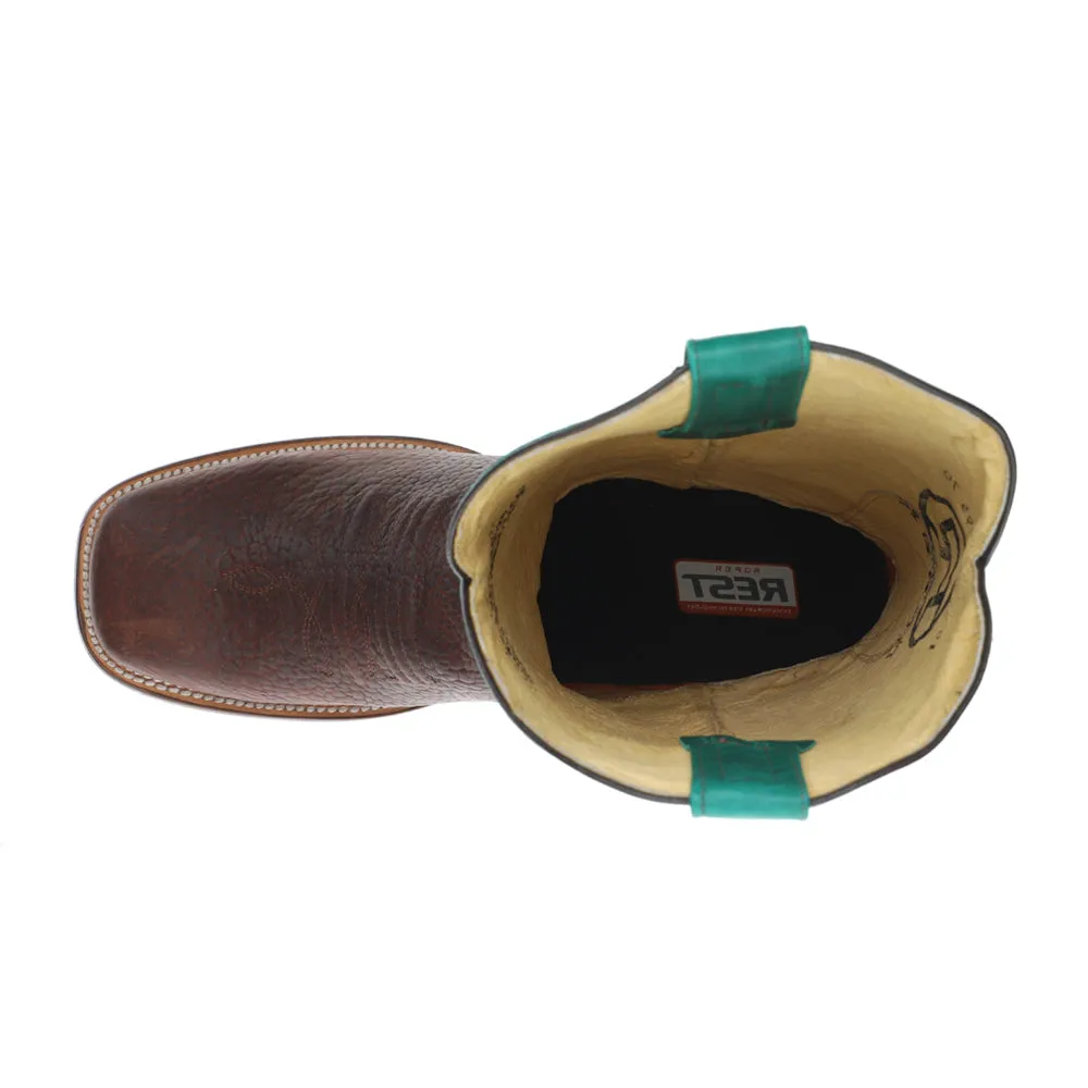 Tough Embroidered Square Toe Pull On Cowboy Boots sold by Shoebacca product image thumbnail 4