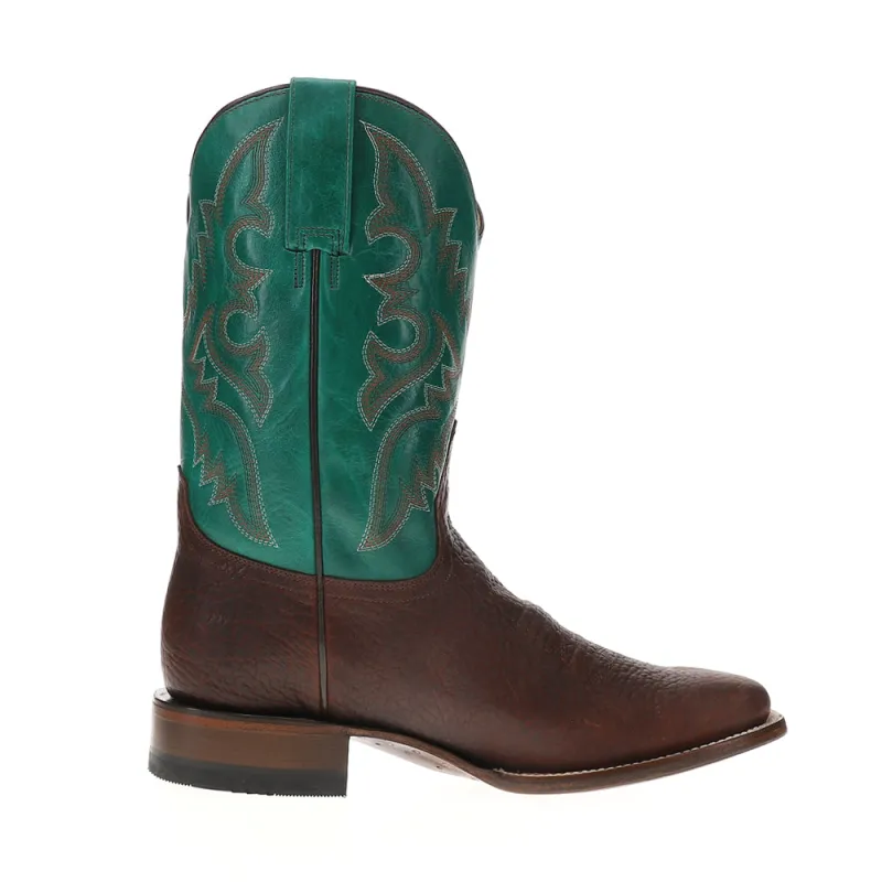 Tough Embroidered Square Toe Pull On Cowboy Boots made by Roper