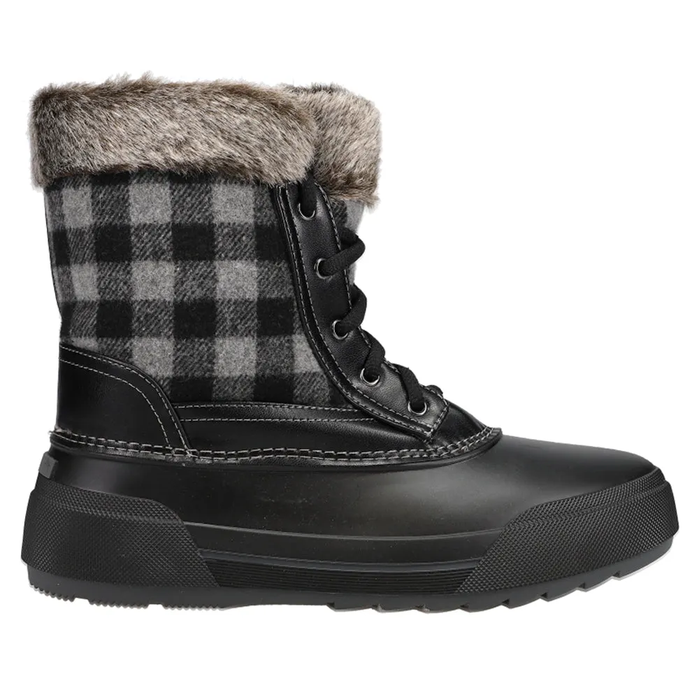 Ice Queen Plaid Duck Snow Boots sold by Shoebacca