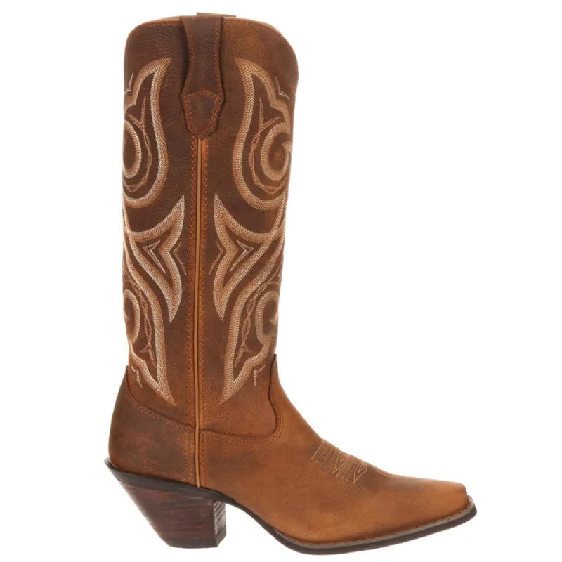 Crush Distressed Square Toe Cowboy Boots made by Durango