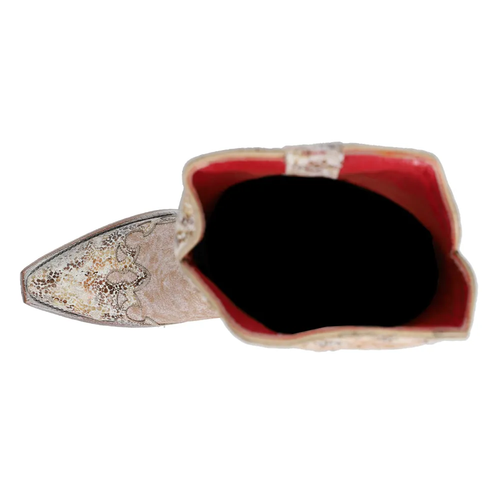 Tessa Snake Embossed Snip Toe Pull On Cowboy Boots sold by Shoebacca product image thumbnail 4