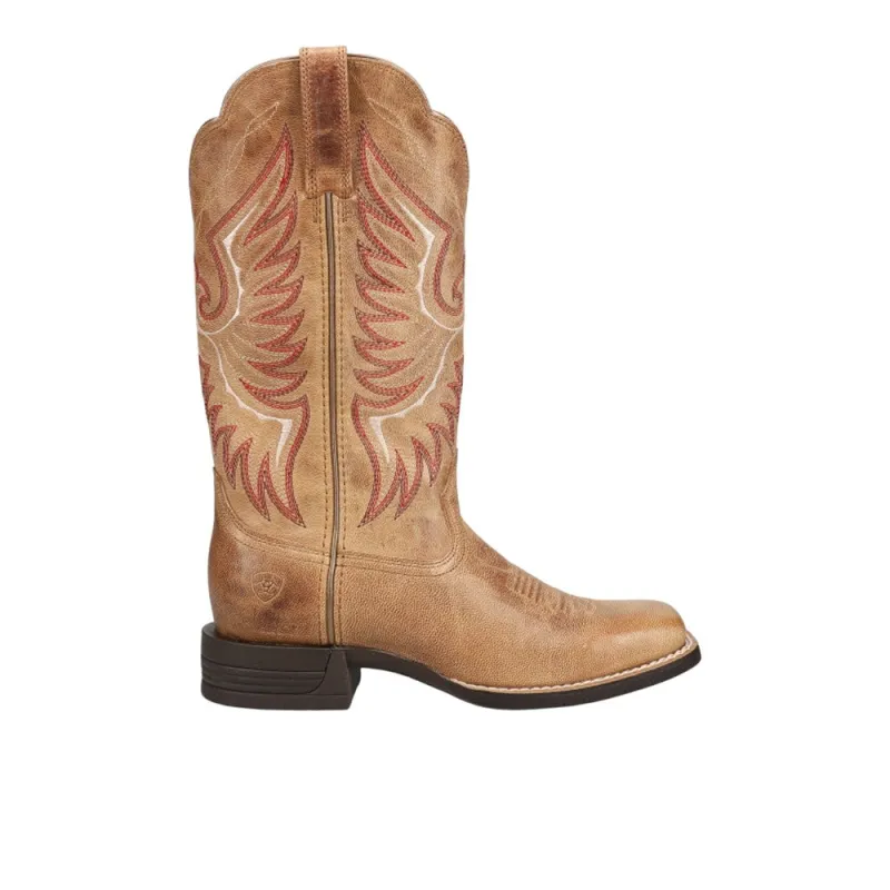 Rockdale Embroidered Square Toe Cowboy Boots made by Ariat