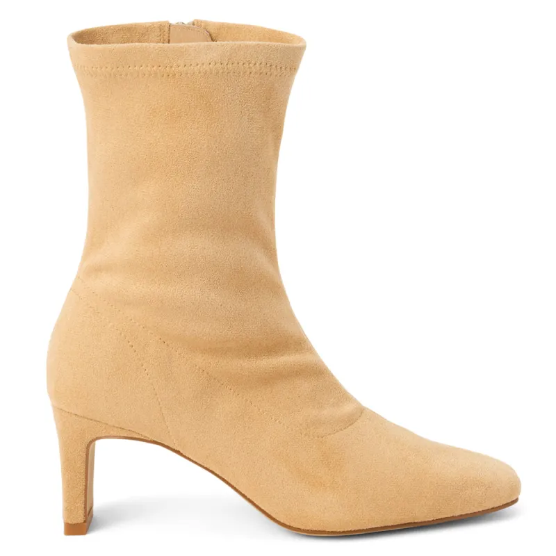 Loren Square Toe Zippered Boots sold by Shoebacca