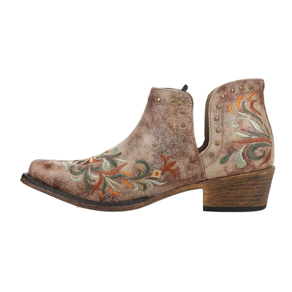 Ava Floral Embroidered Snip Toe Cowboy Booties sold by Shoebacca product image thumbnail 3