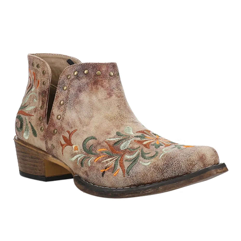 Ava Floral Embroidered Snip Toe Cowboy Booties sold by Shoebacca product image thumbnail 2