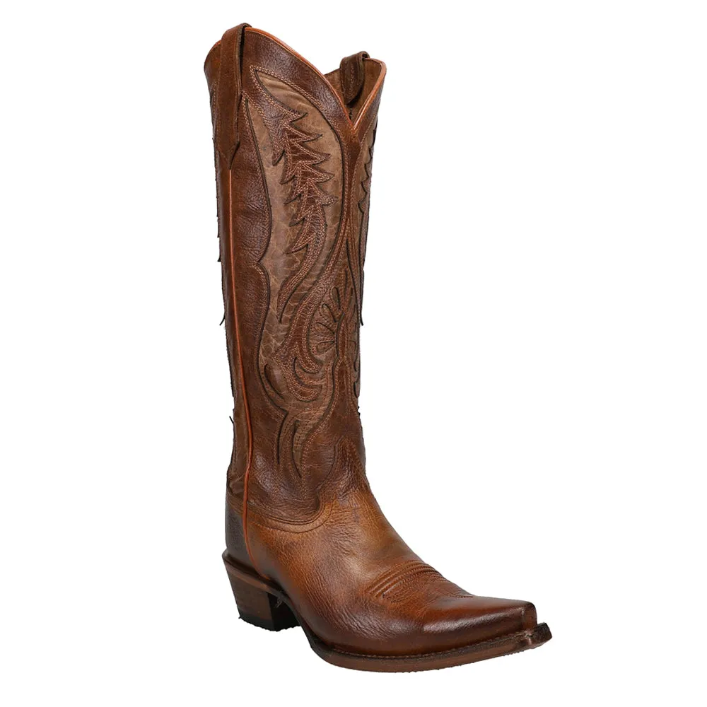 Bronze Tooled Inlay Snip Toe Cowboy Boots sold by Shoebacca product image thumbnail 2