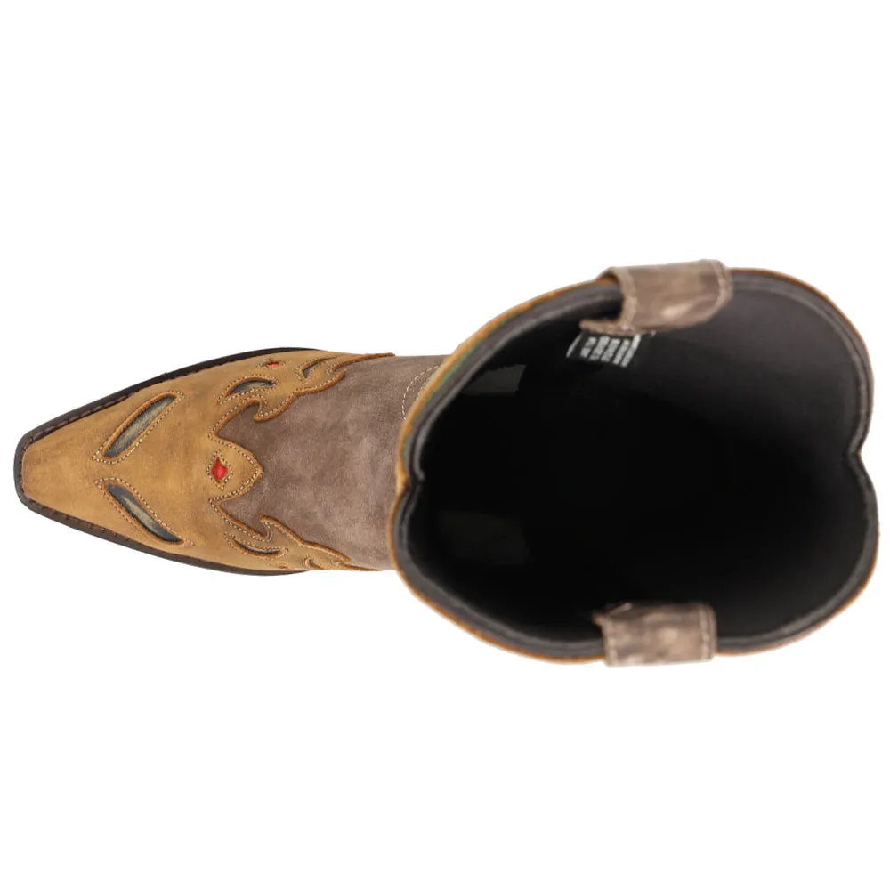 Miss Kate Floral Tooled Inlay Snip Toe Cowboy Boots sold by Shoebacca product image thumbnail 4
