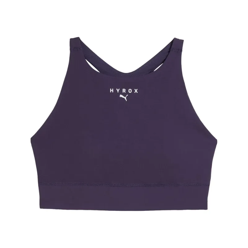 PUMA X HYROX Shapeluxe High Neck Mid Impact Sports Bra sold by Shoebacca