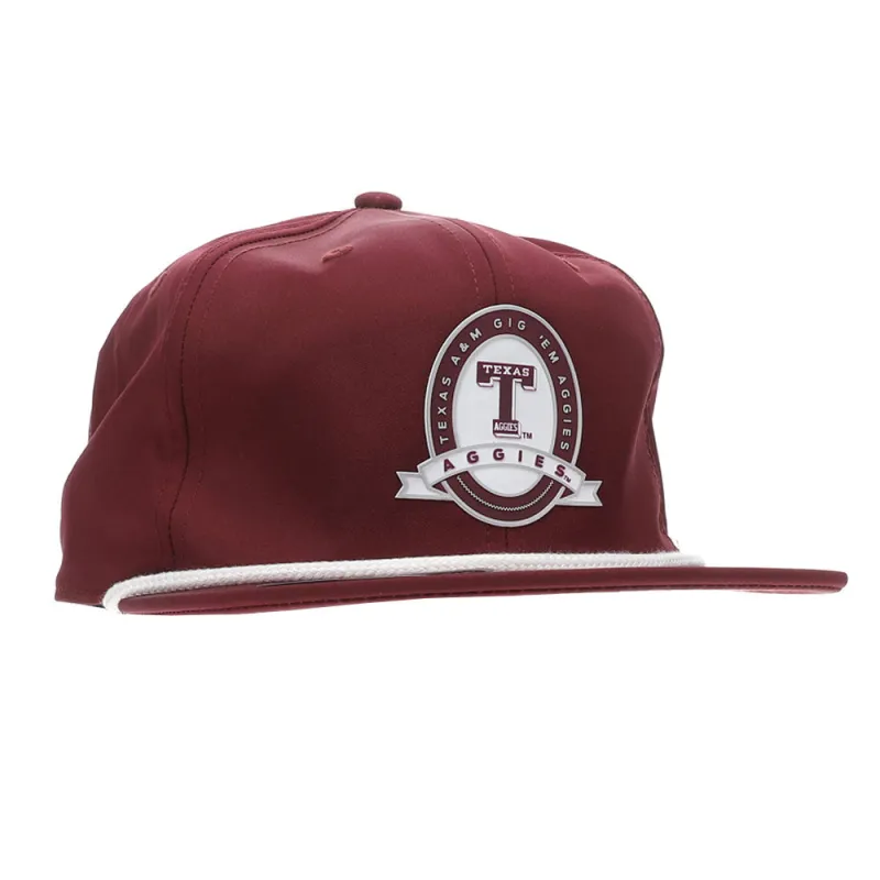 Texas A&M Aggies Rope Adjustable Flat Brim Cap made by Adidas