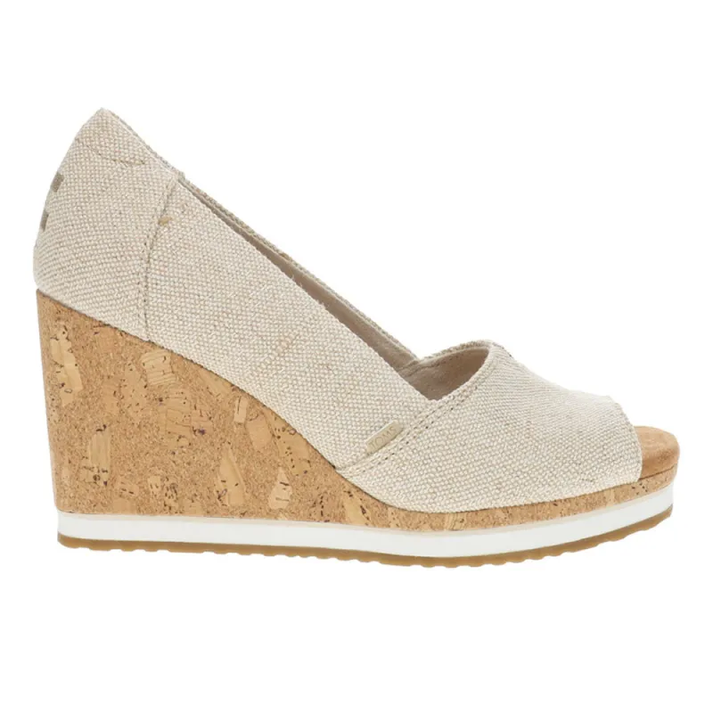 Essential Wedge Peep Toe Sandals made by Toms