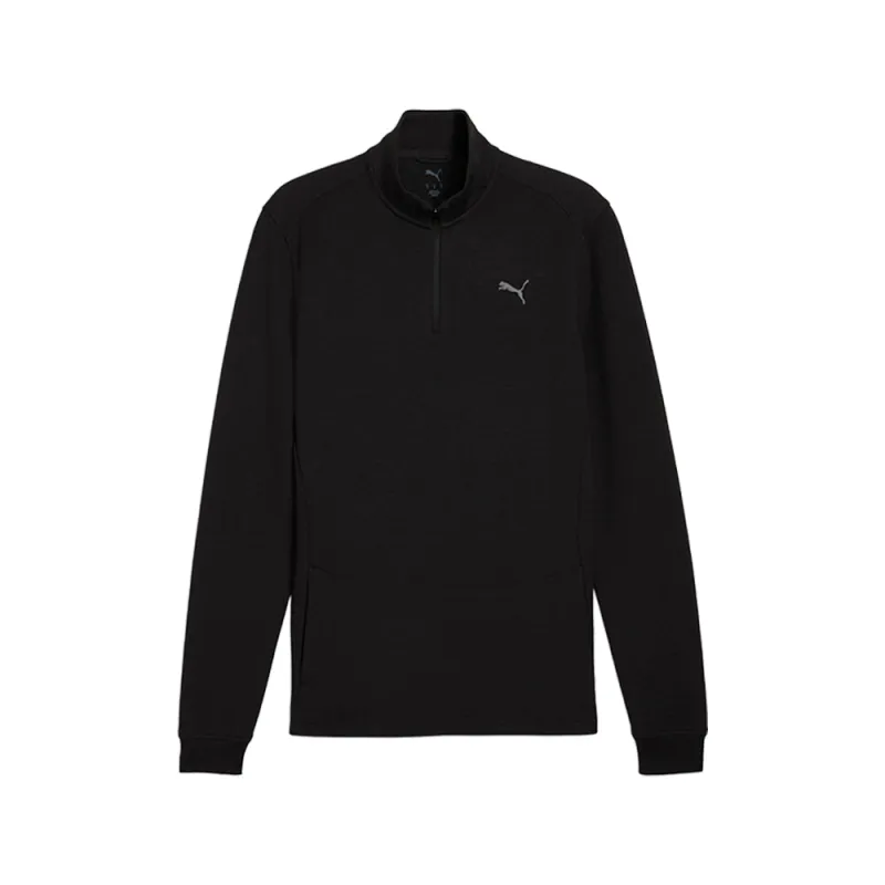 Cloudspun Collared Neck Long Sleeve Quarter Zip Sweater made by Puma