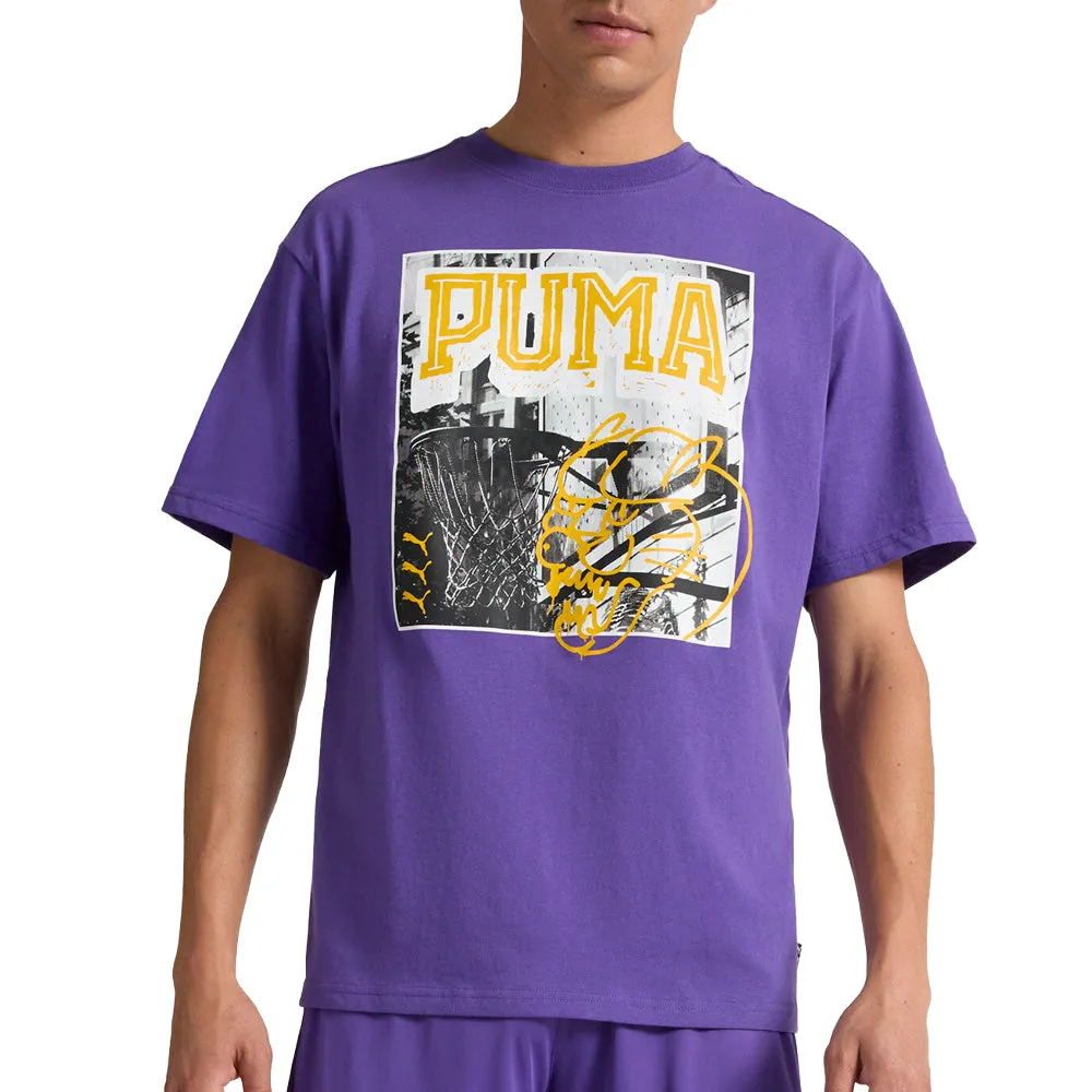 PUMA HOOPS X ENERGY Crew Neck Short Sleeve T-Shirt sold by Shoebacca product image thumbnail 3