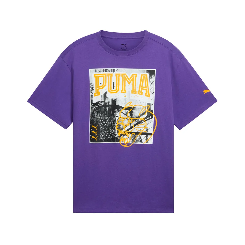 PUMA HOOPS X ENERGY Crew Neck Short Sleeve T-Shirt sold by Shoebacca