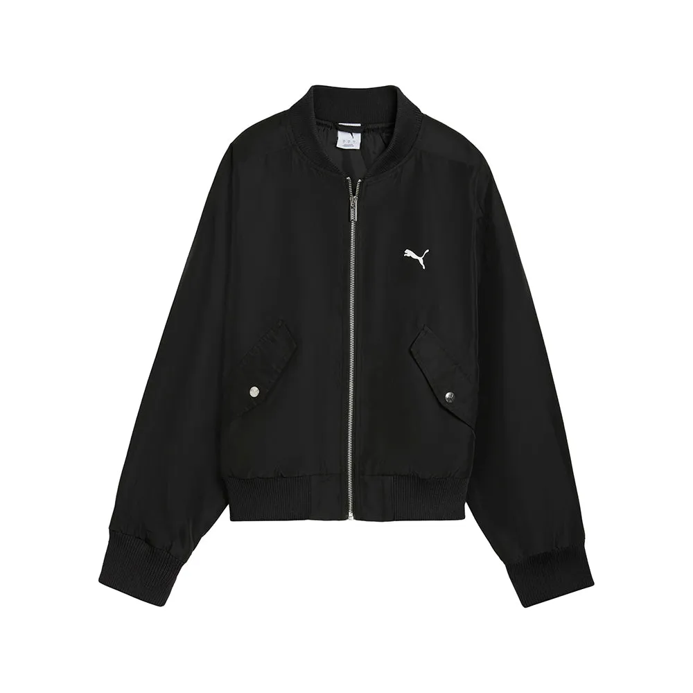 T7 Satin Bomber Jacket sold by Shoebacca