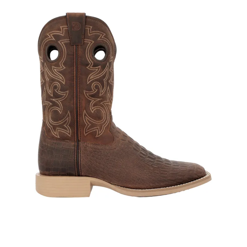 Durango Shyloh Crocodile Print Square Toe Cowboy Boots made by Durango