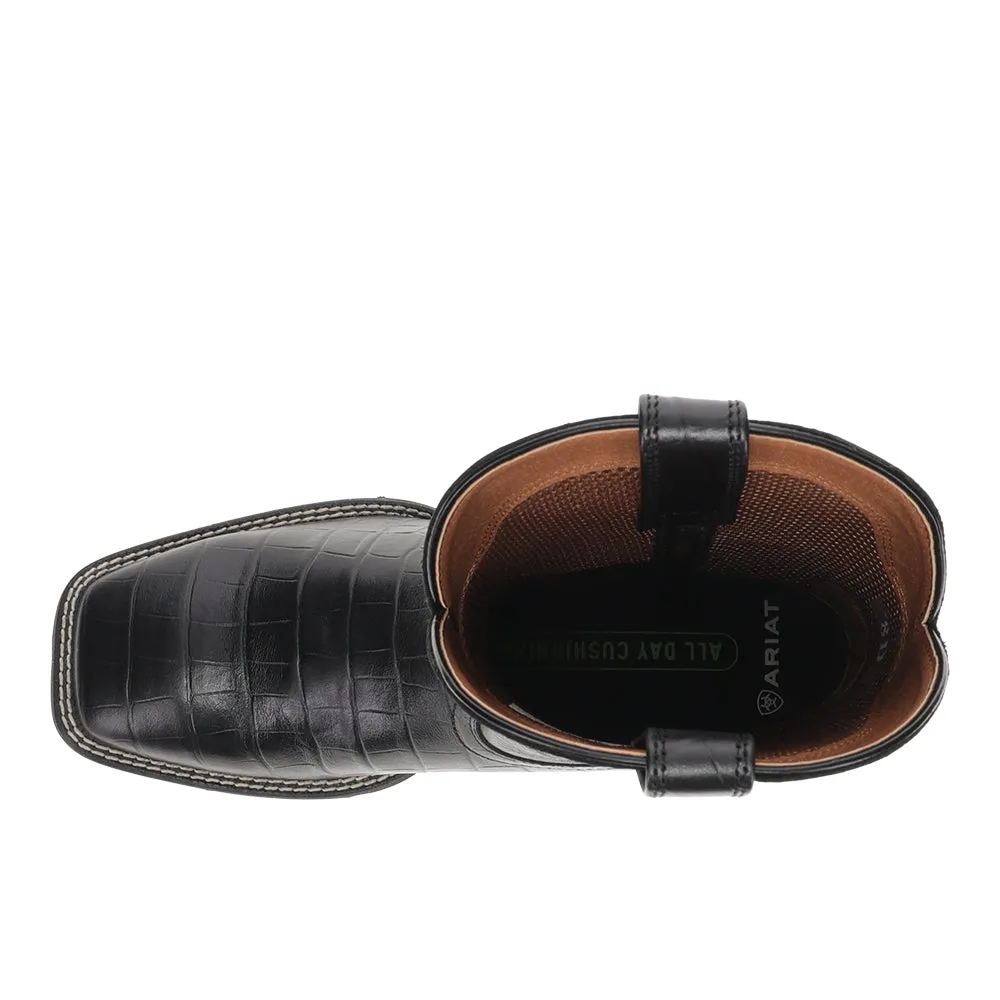 Sport Latigo Croc Wide Square Toe Pull On Cowboy Boots sold by Shoebacca product image thumbnail 4